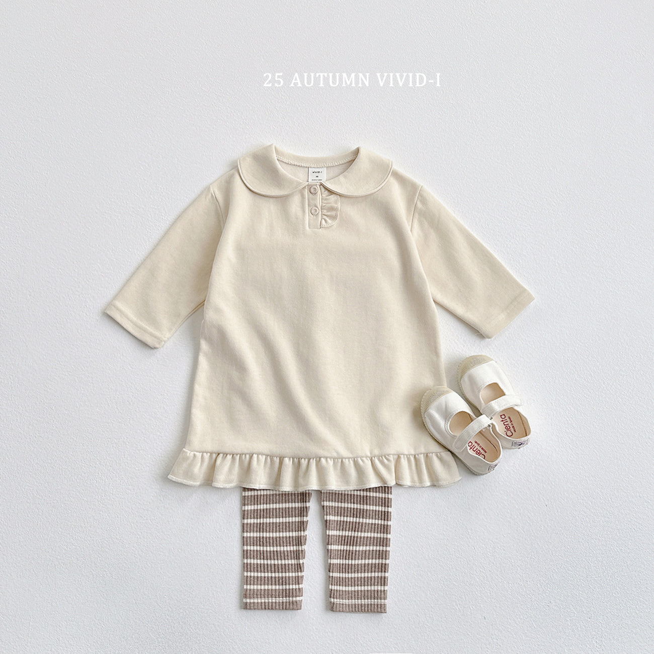 Button Frill Dress