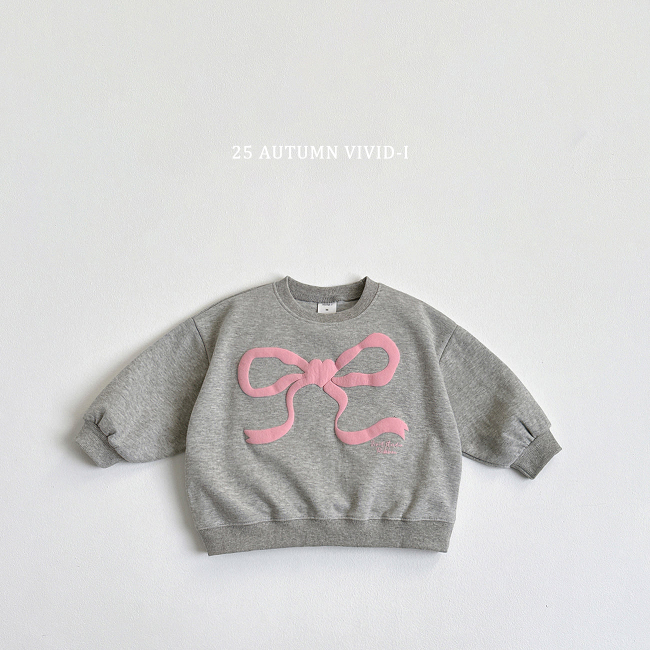 Ribbon Embossed Sweatshirt