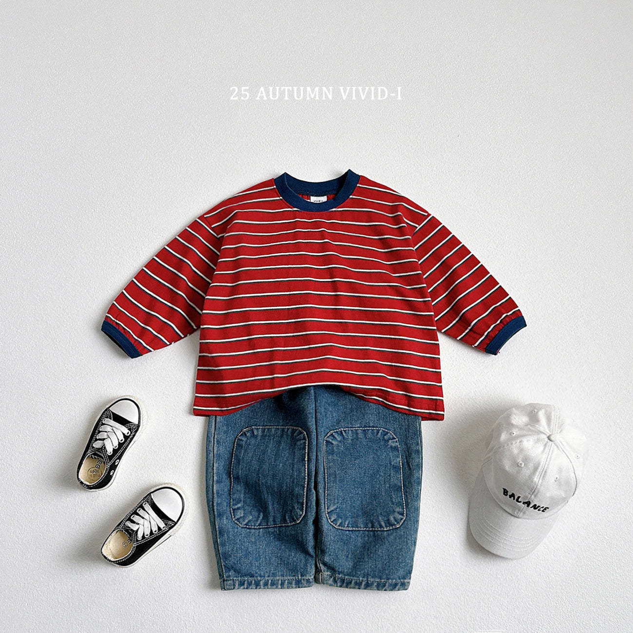 Smile Label Stripe T-shirt