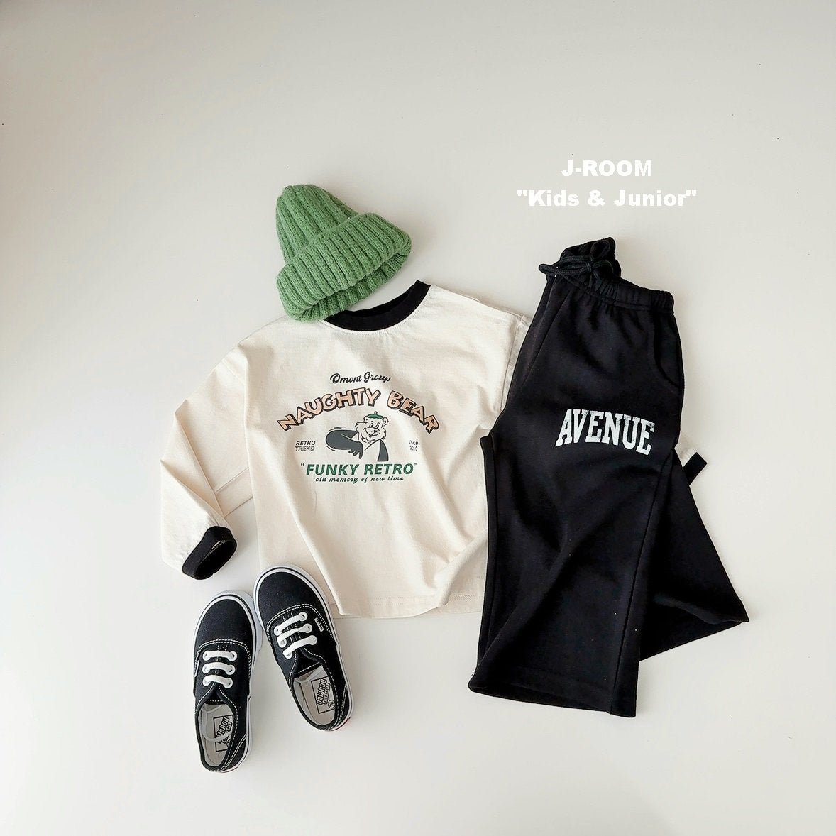 Ribbed Contrast Print Tee