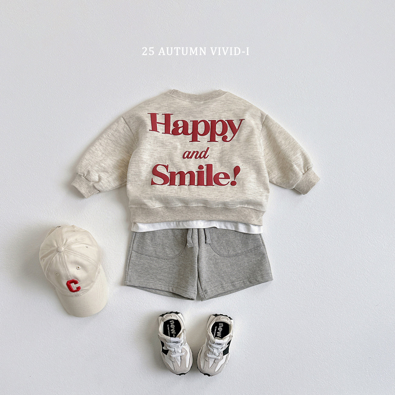 Happy Embossed Sweatshirt