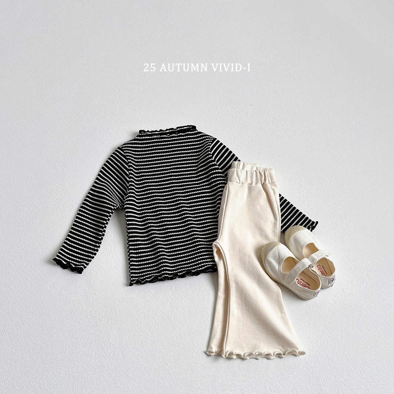 Stripe Ribbed Loose-fit T-shirt