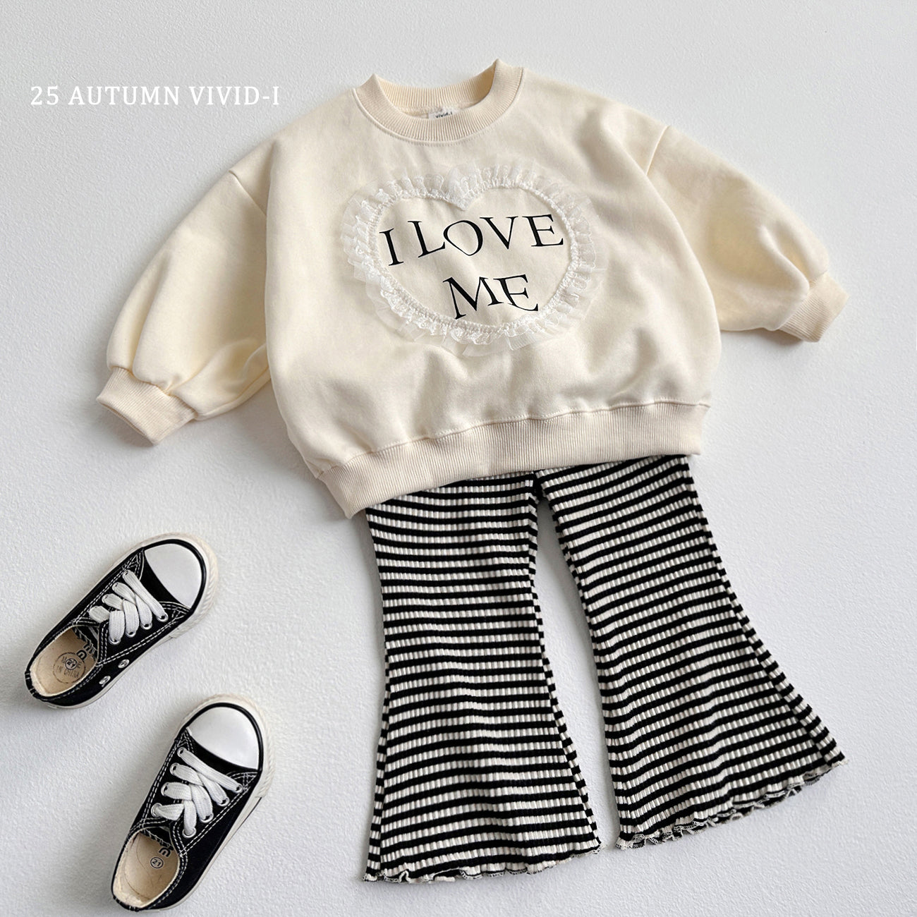 Stripe Flared Pants