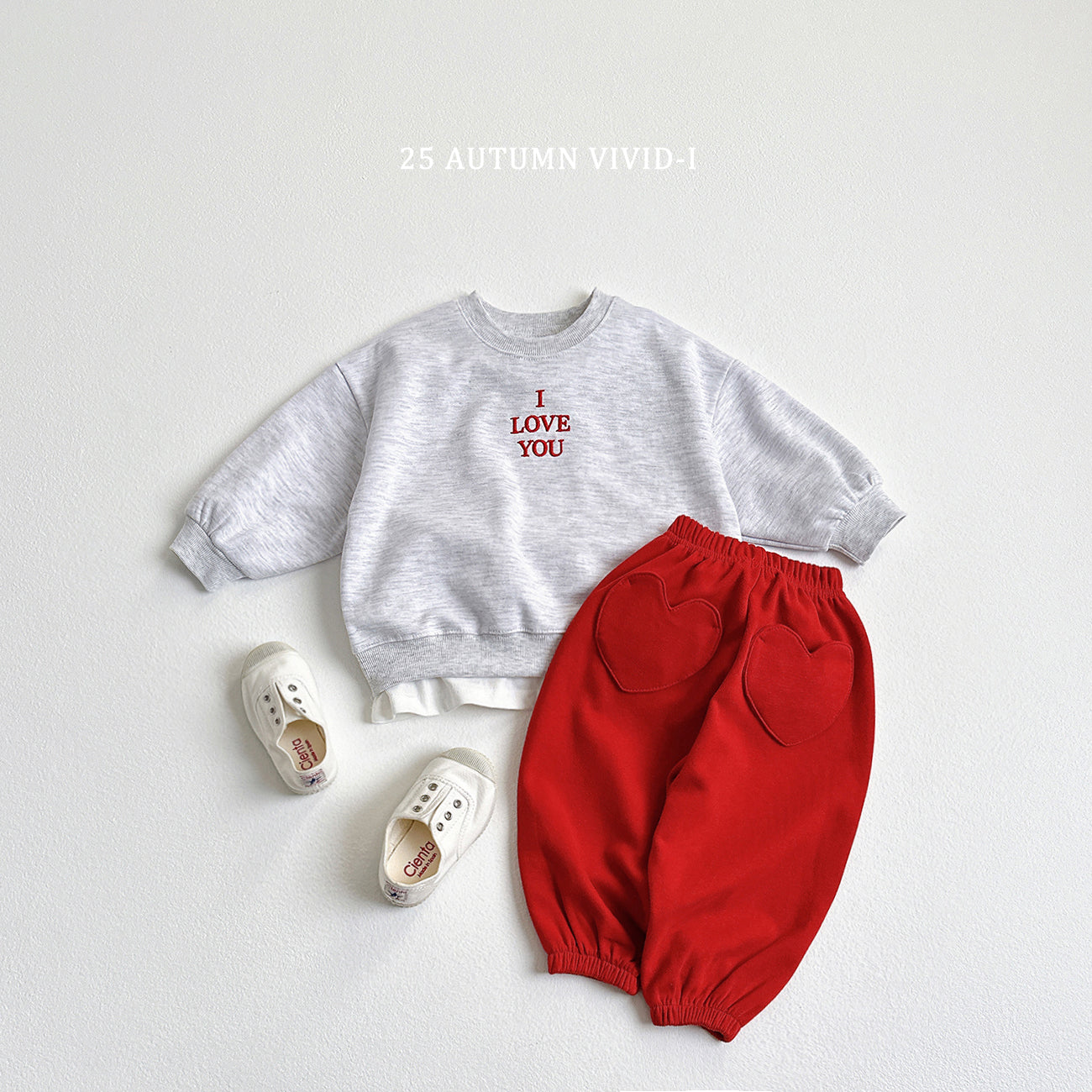 Love Embroidery Set (Top + Bottom)