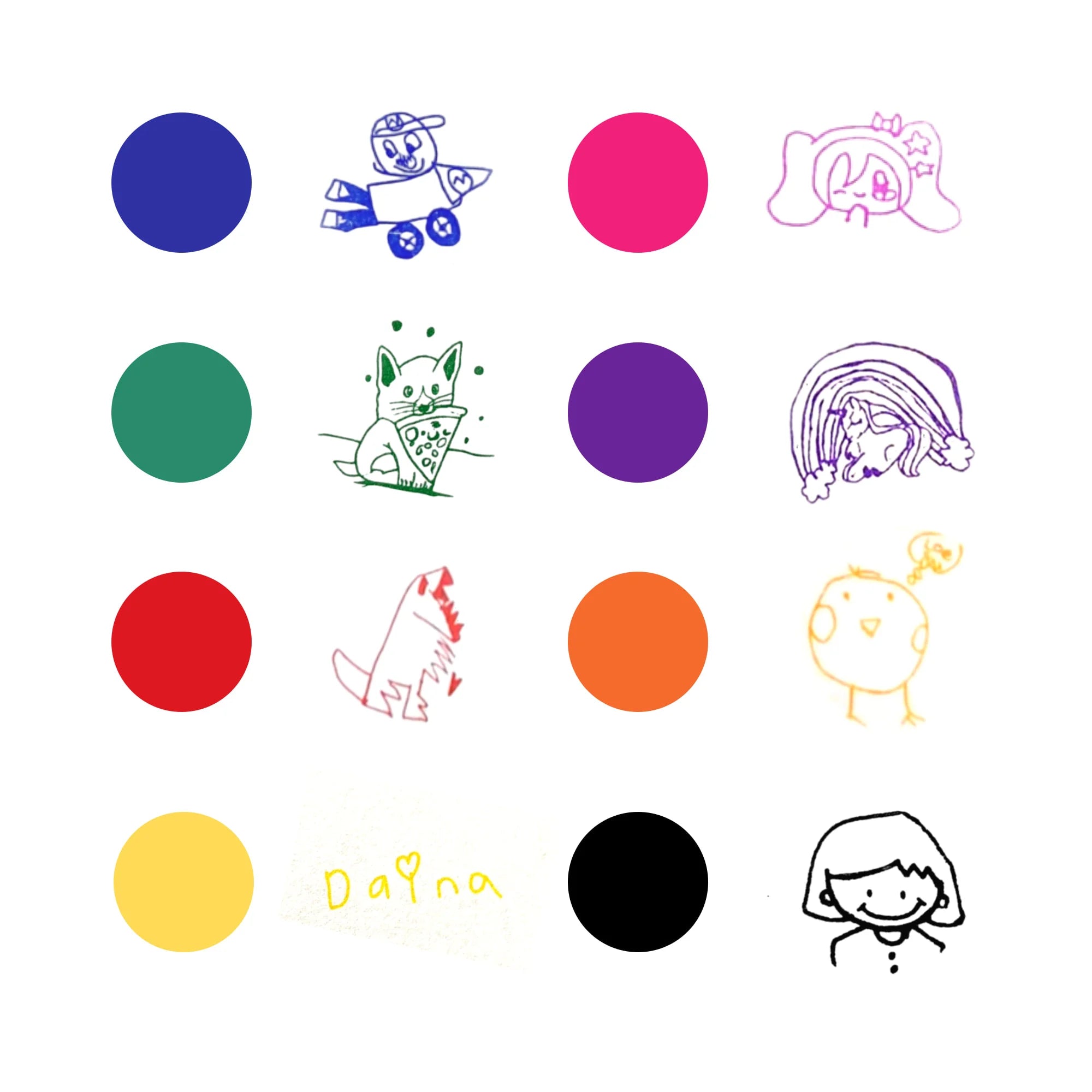 Lollipop Personalized Drawing Stamp