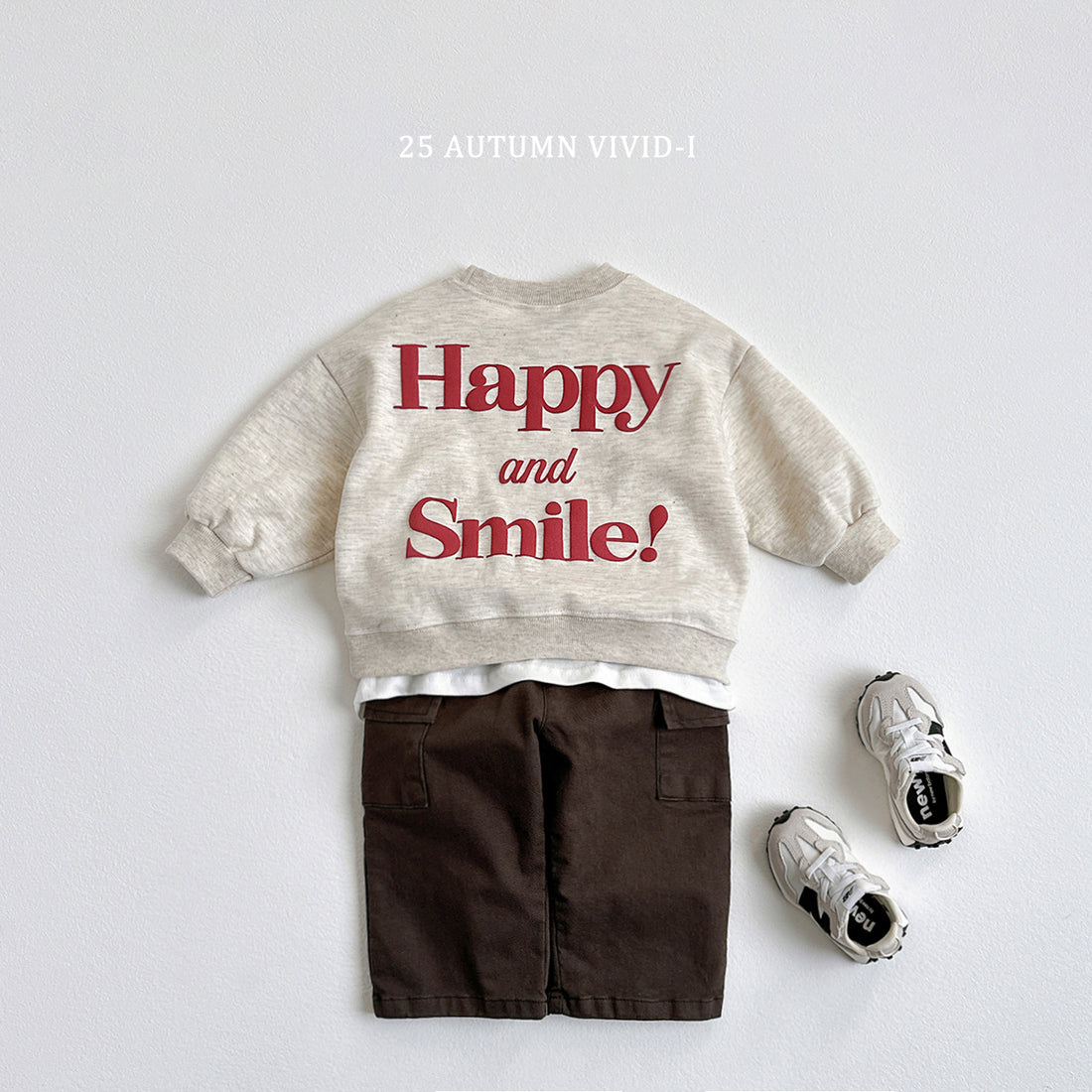 Happy Embossed Sweatshirt