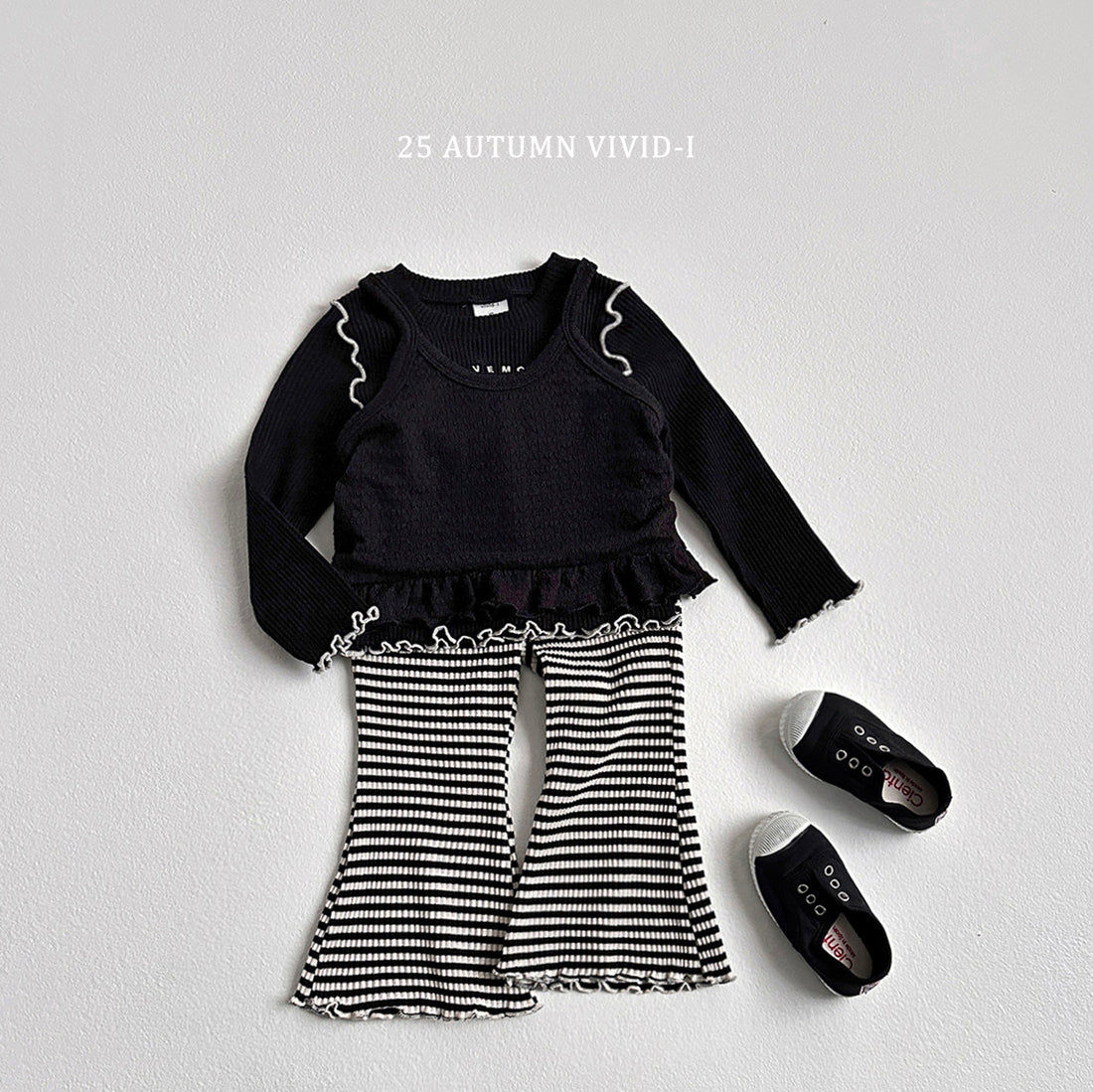 Stripe Flared Pants