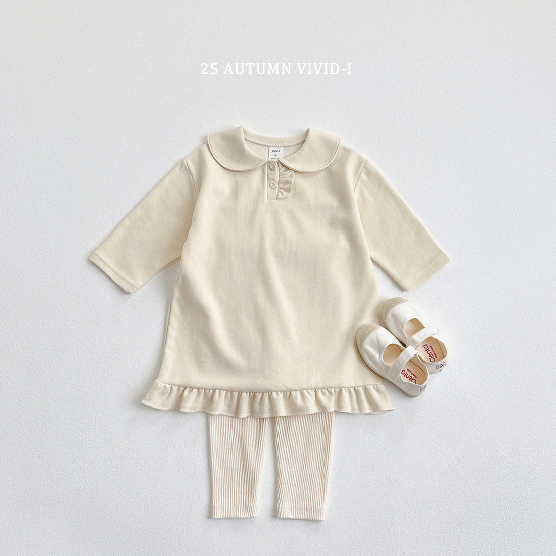 Button Frill Dress
