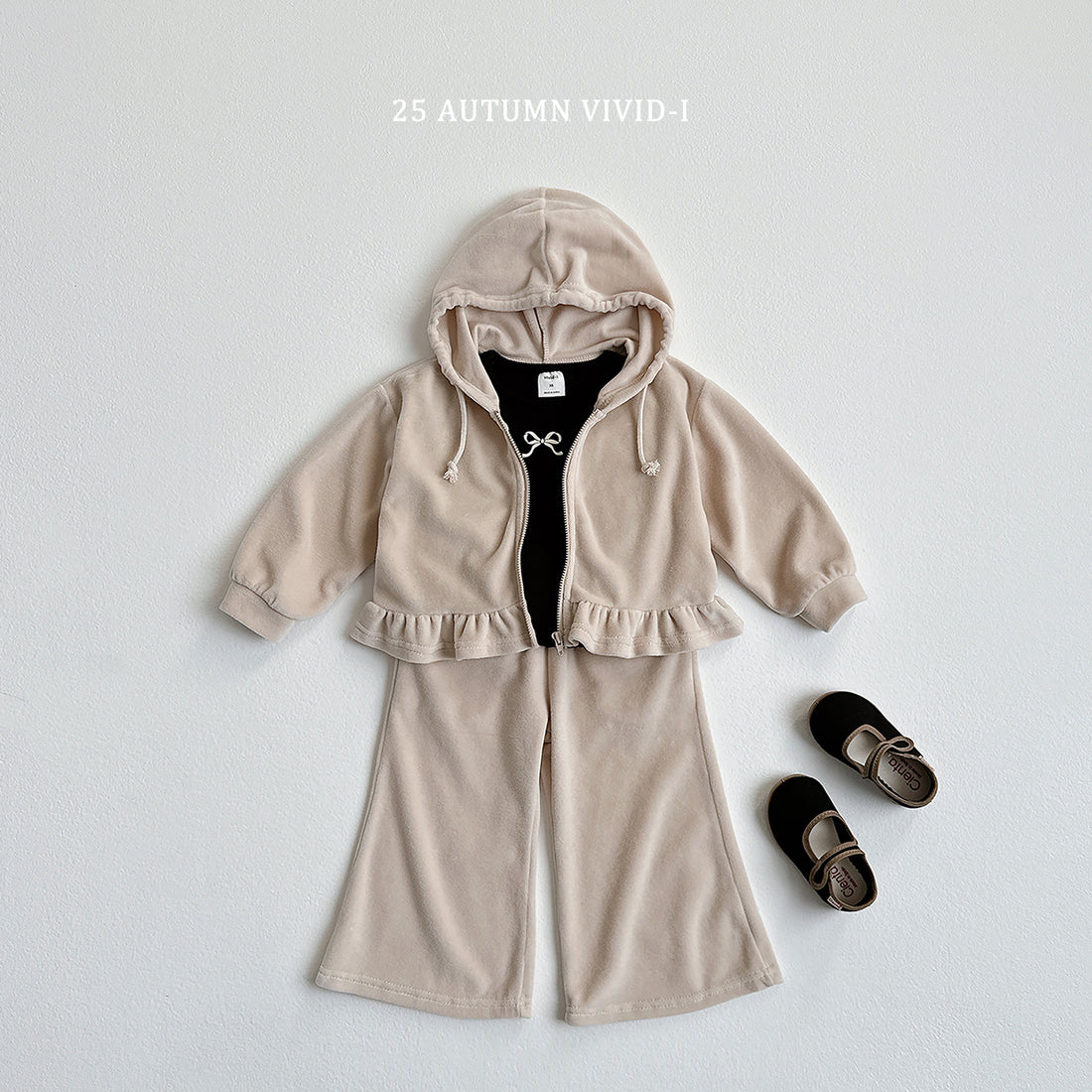 Velour Zip-up Set (Top + Bottom)