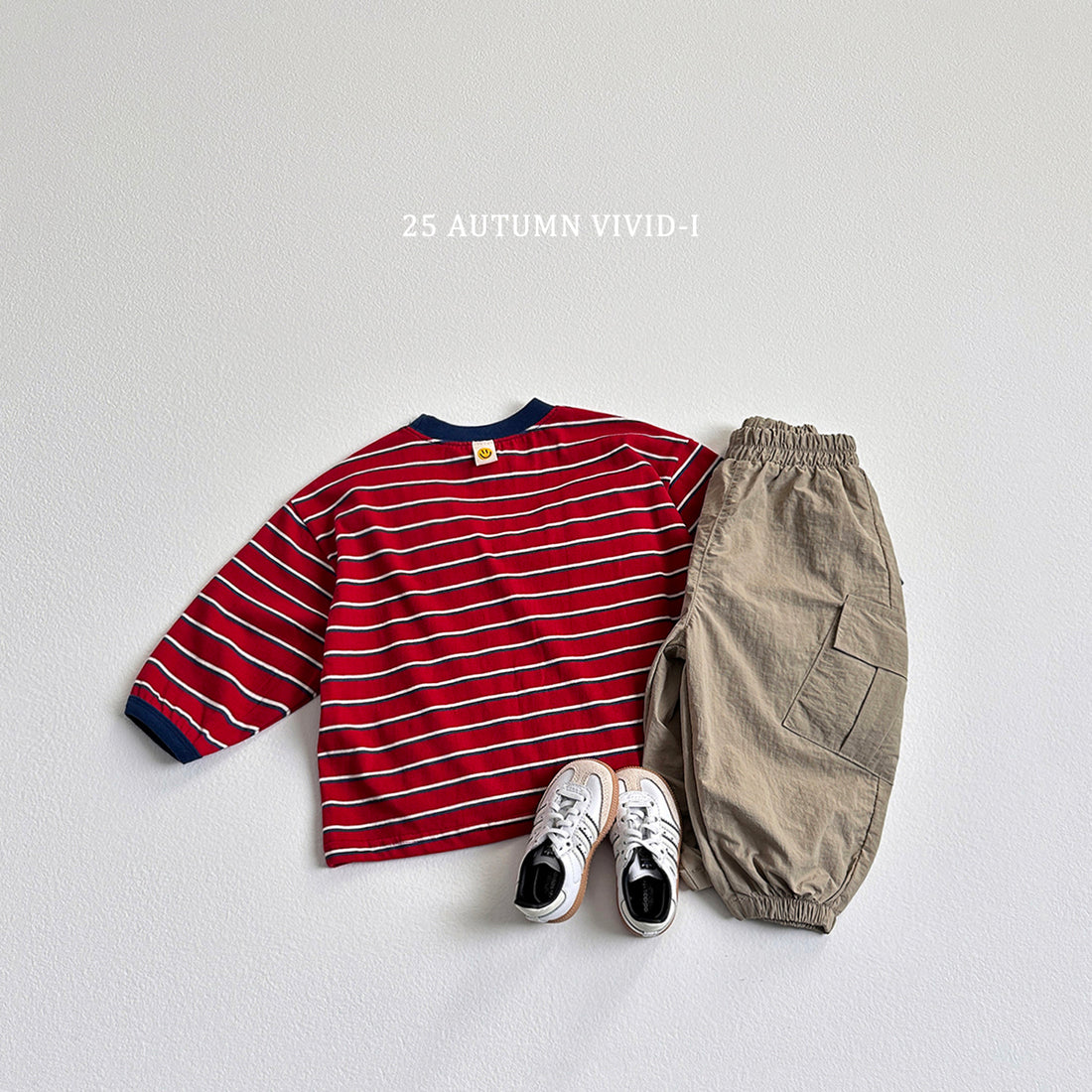 Smile Label Stripe T-shirt