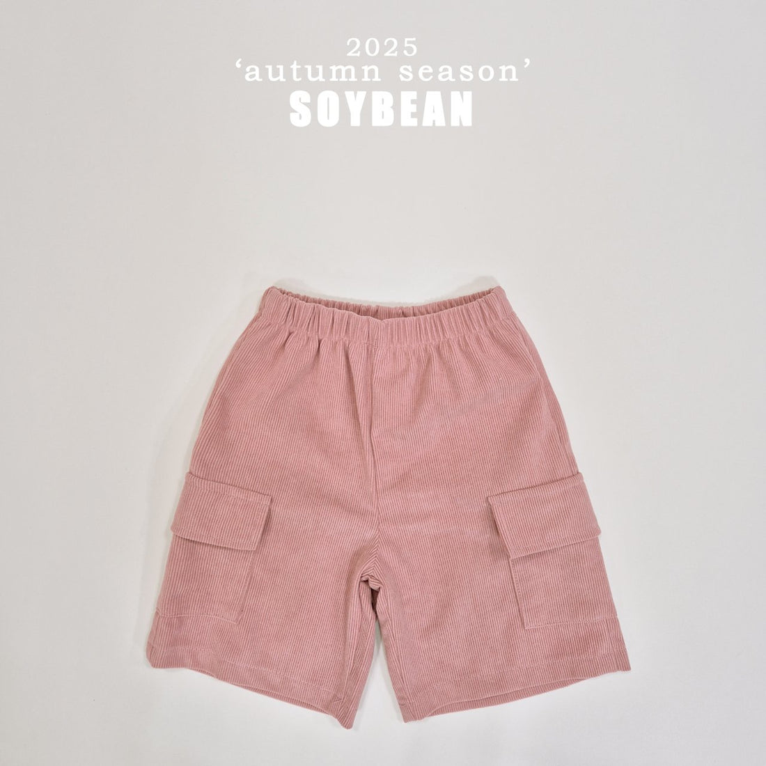 Corduroy Cargo 3/4 Pants
