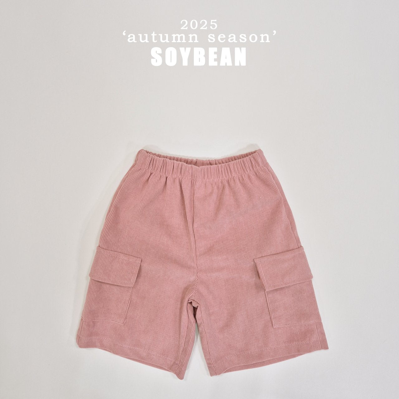 Corduroy Cargo 3/4 Pants