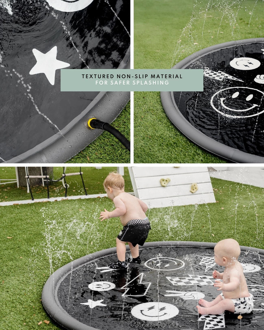Sprinkler Splash Pad For Kids - Oversized Backyard Sprinkler
