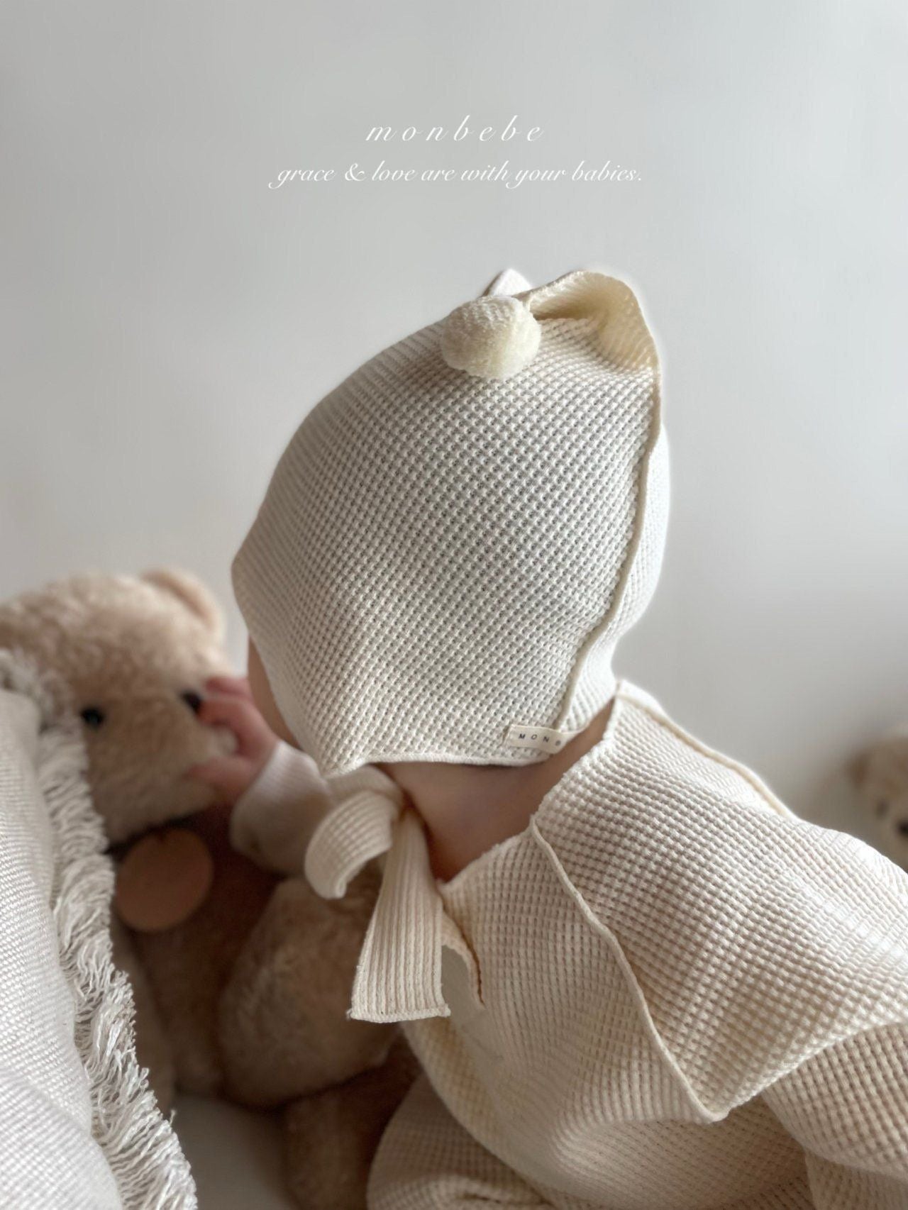 Pom Pom Waffle Suit (with Cone Hat)