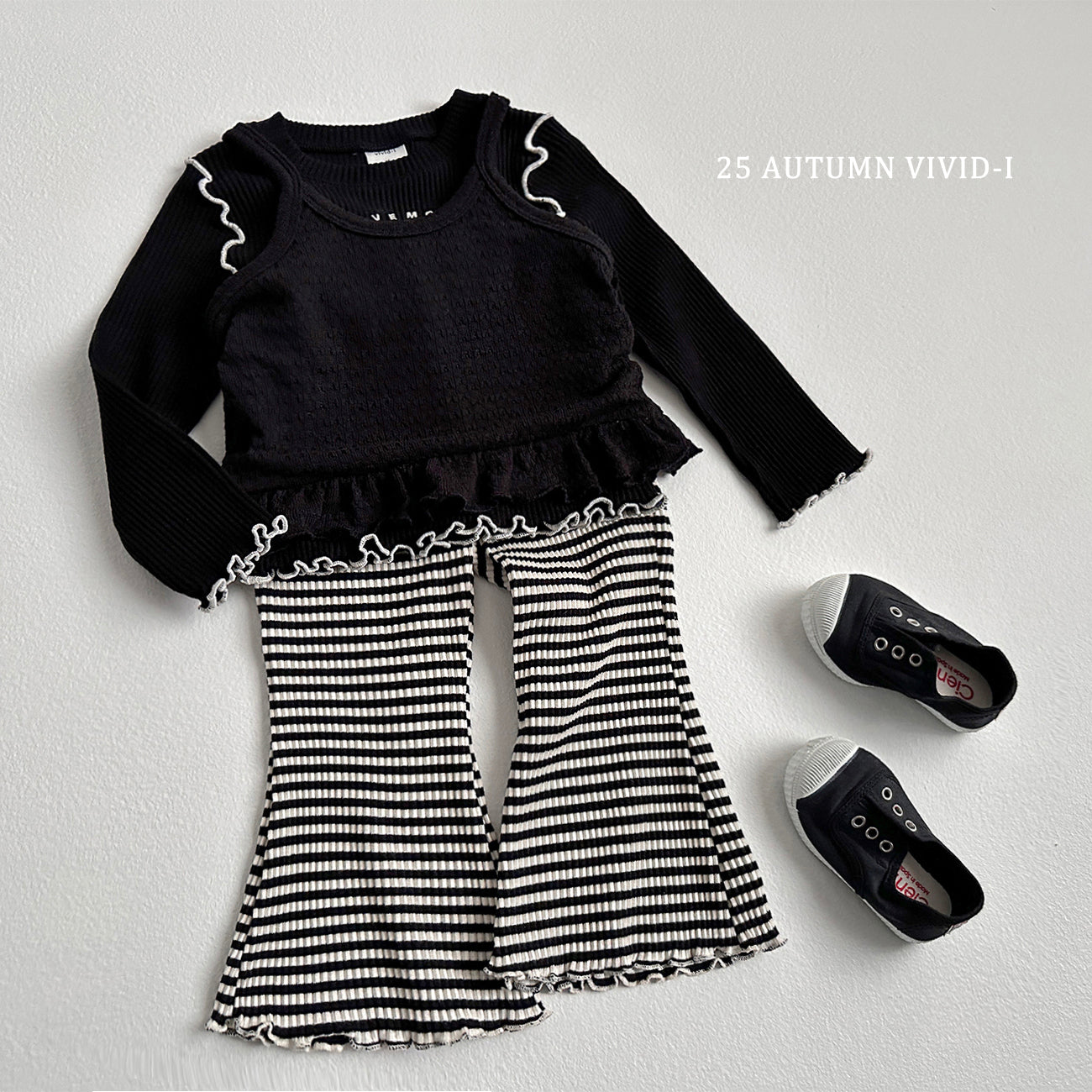 Stripe Flared Pants