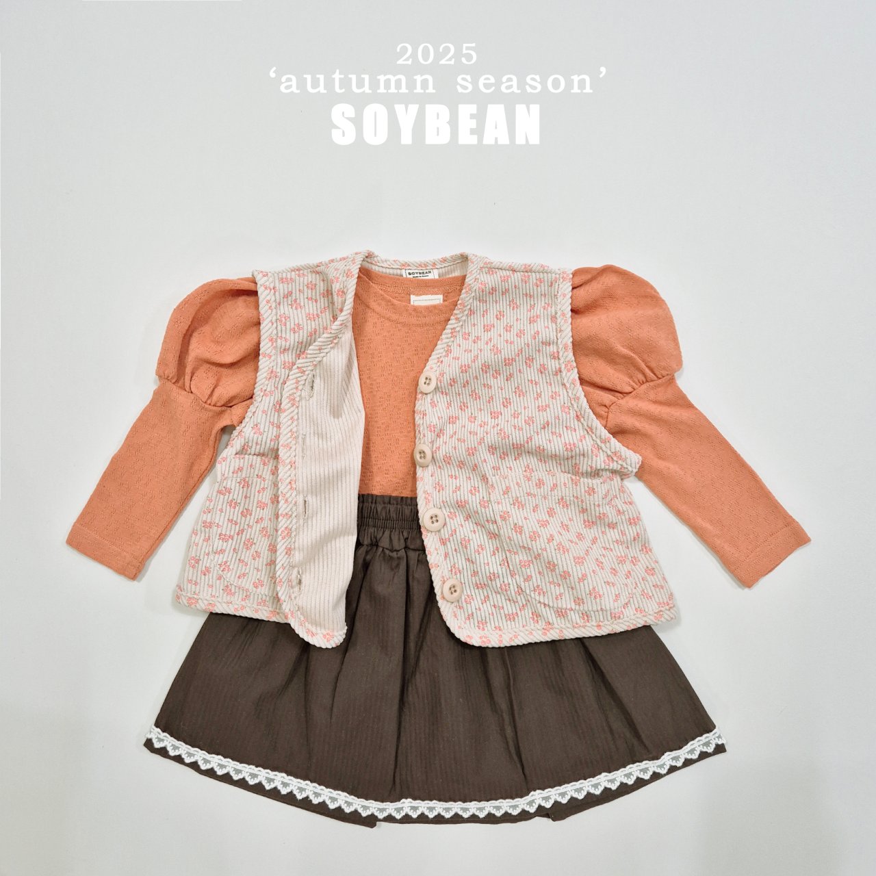 Corduroy Flower Vest