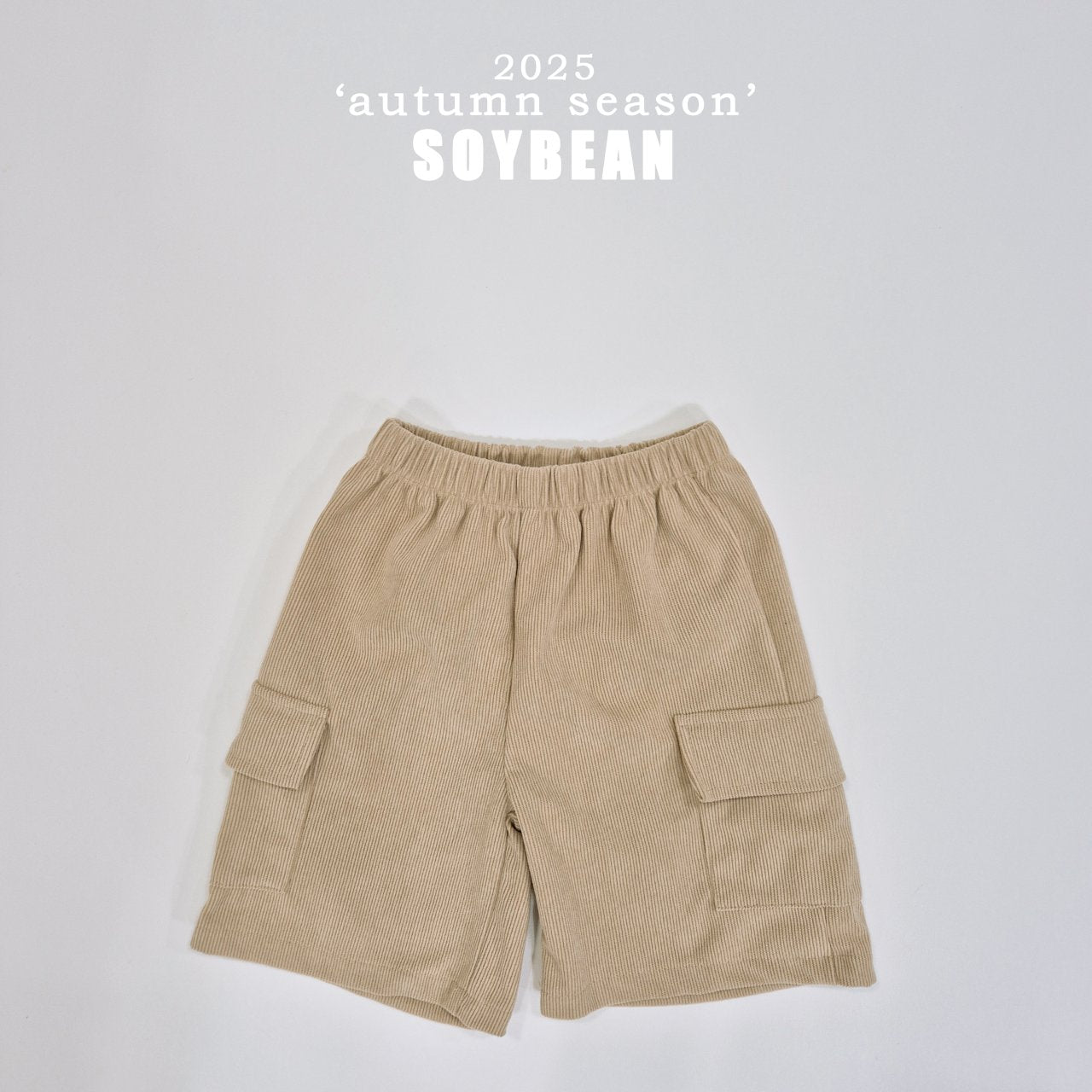 Corduroy Cargo 3/4 Pants