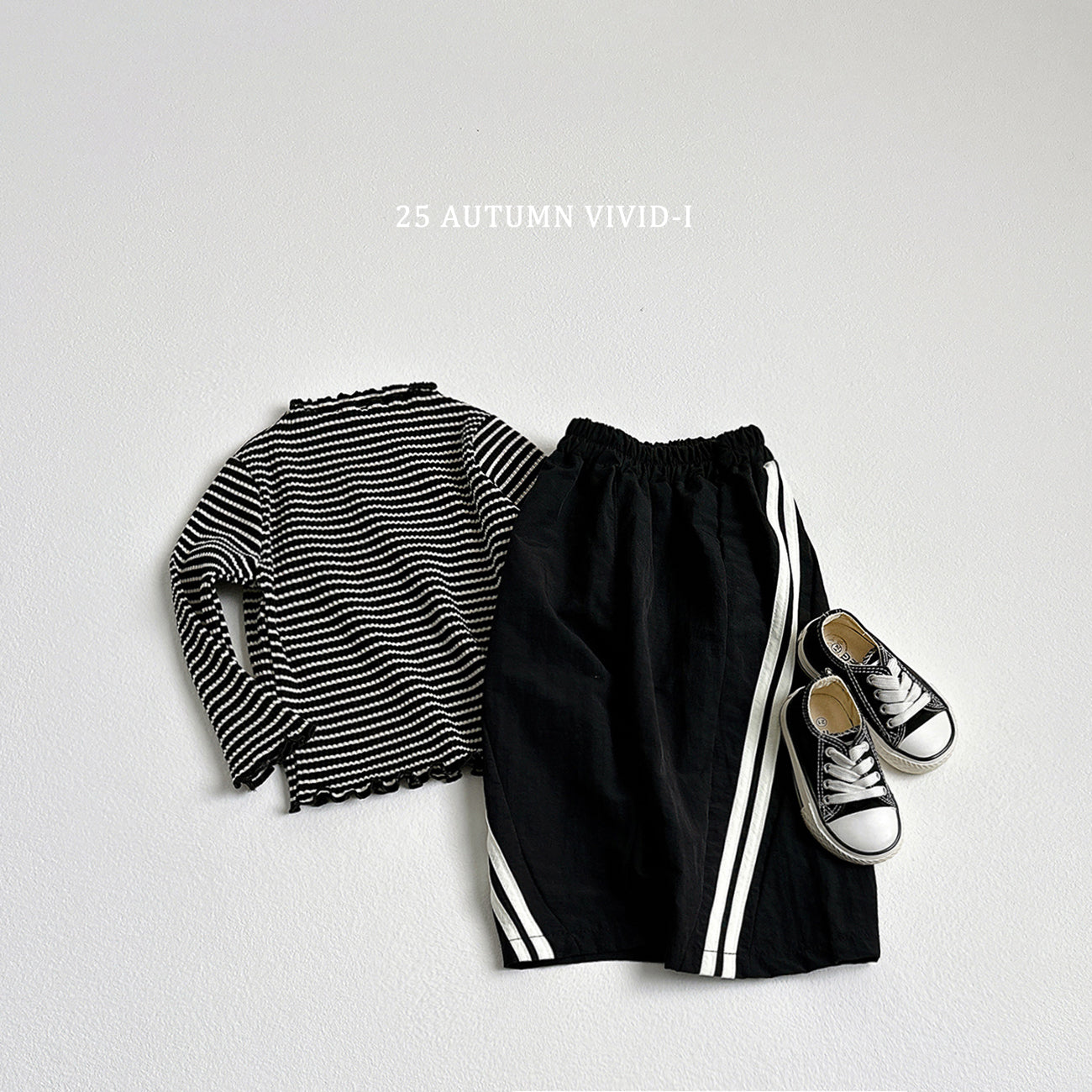 Stripe Ribbed Loose-fit T-shirt