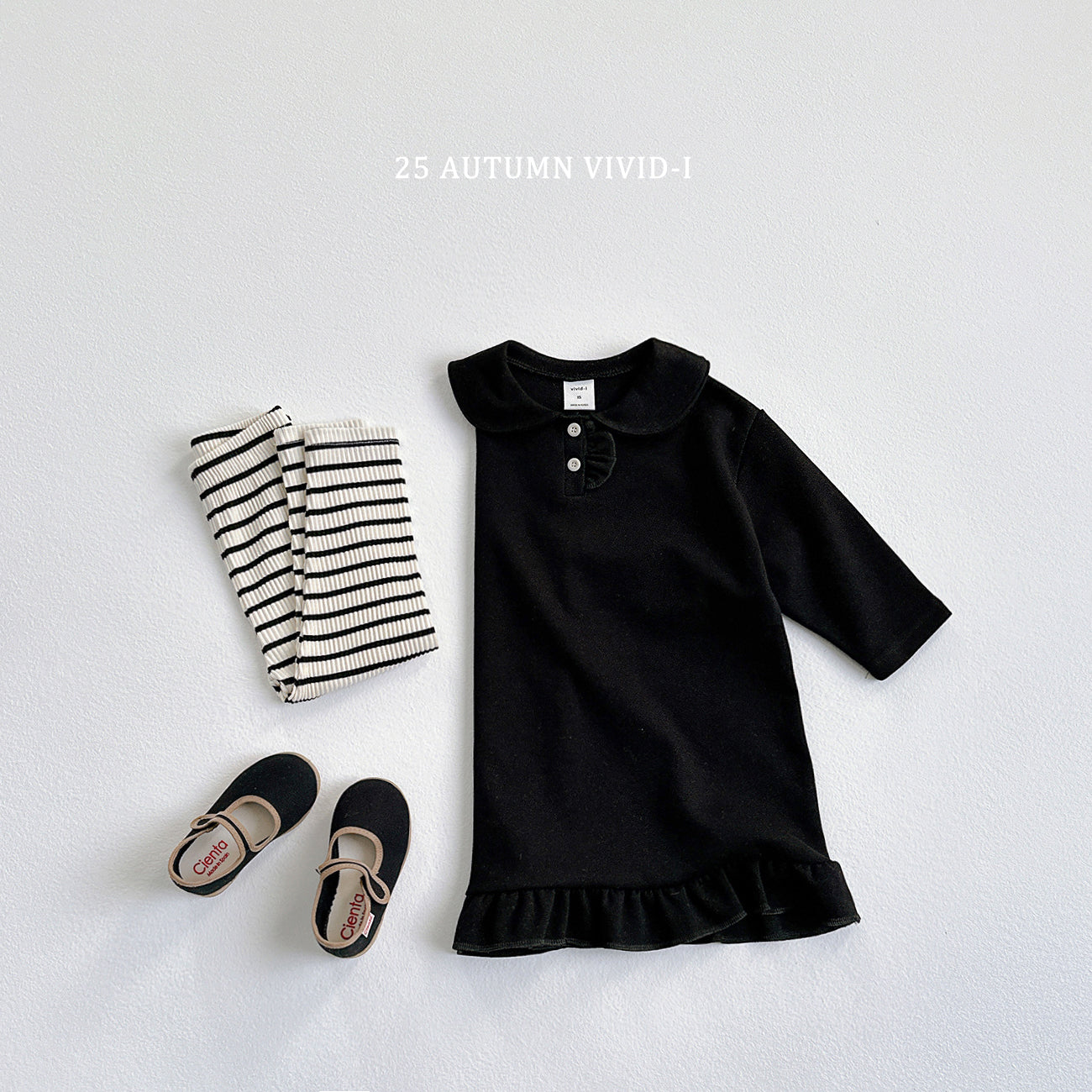 Button Frill Dress