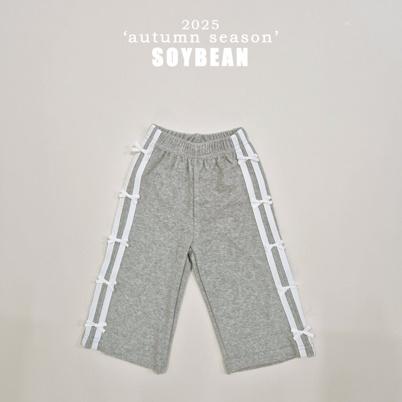 Ribbon Terry Line Pants