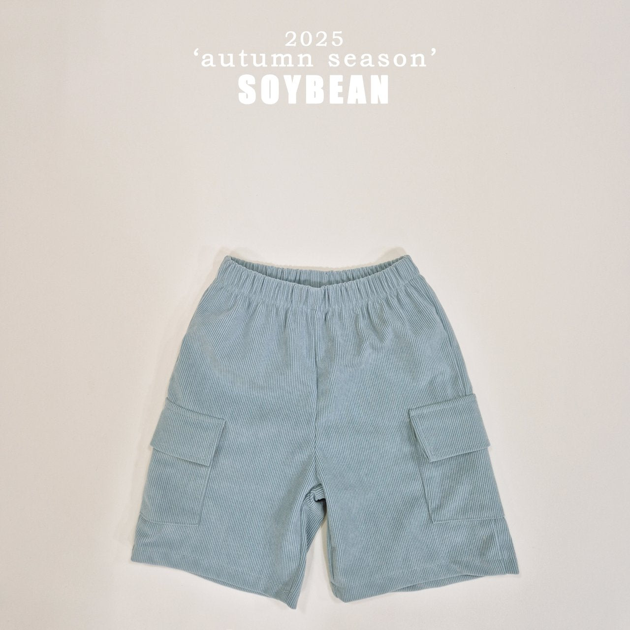 Corduroy Cargo 3/4 Pants