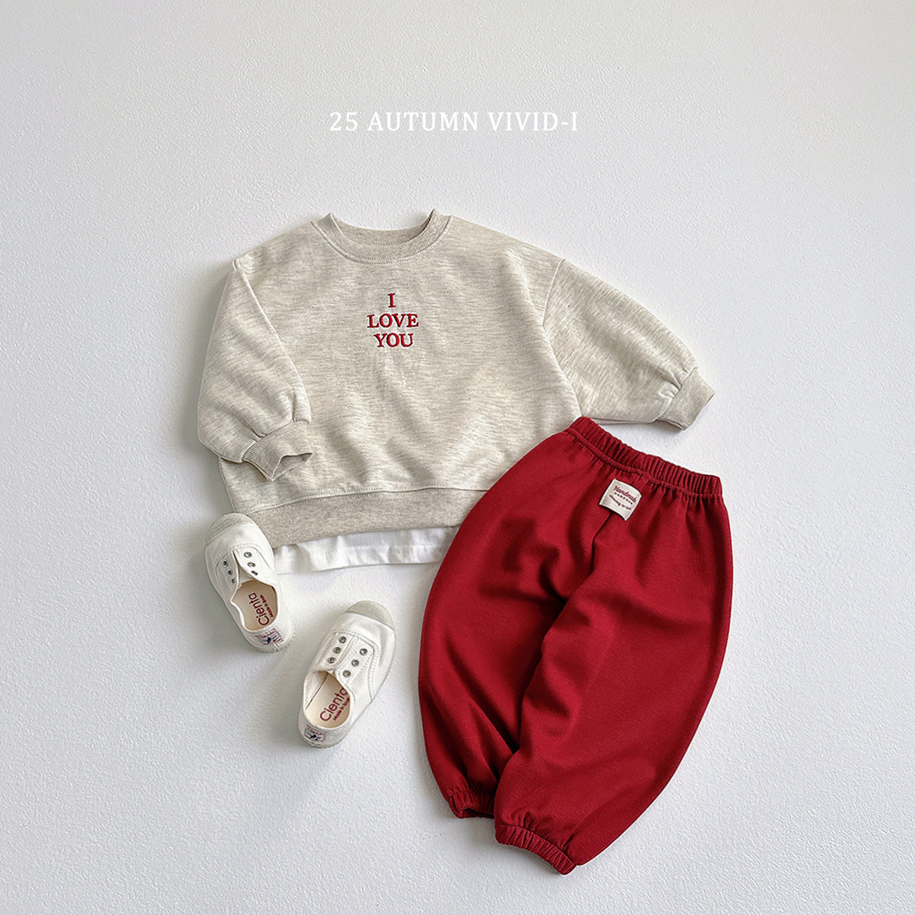 Love Embroidery Set (Top + Bottom)