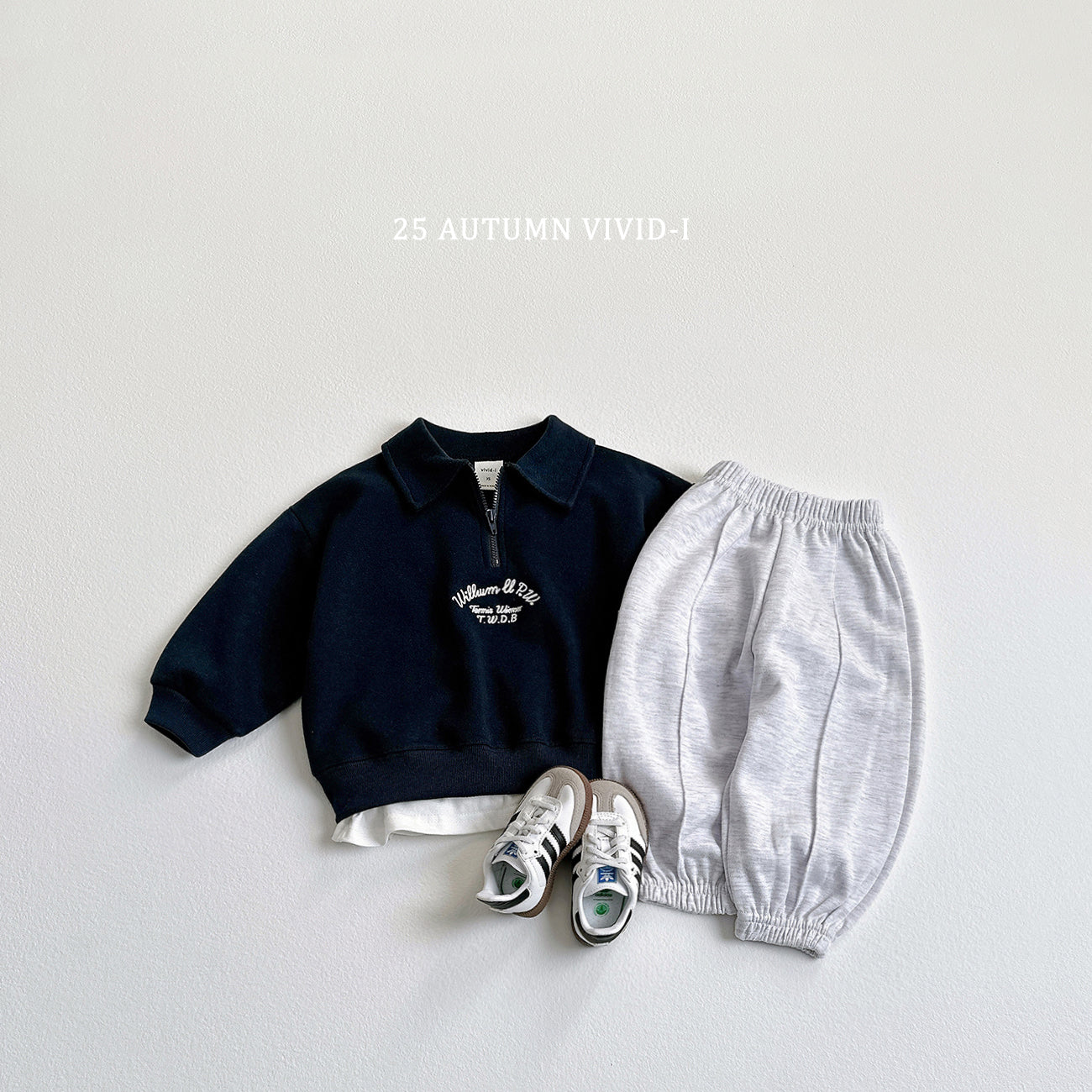 Embroidery Anorak Sweatshirt