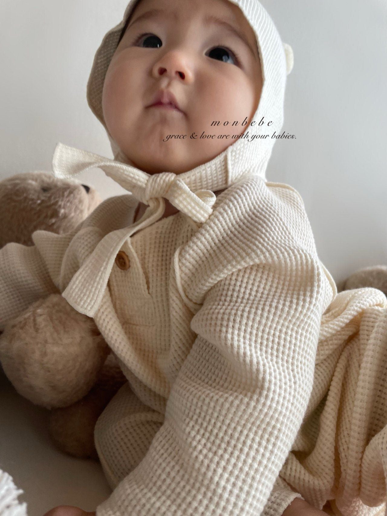 Pom Pom Waffle Suit (with Cone Hat)