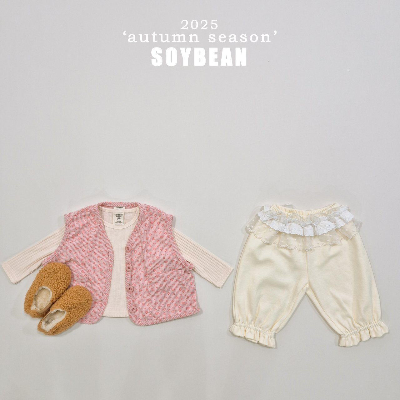 Corduroy Flower Vest