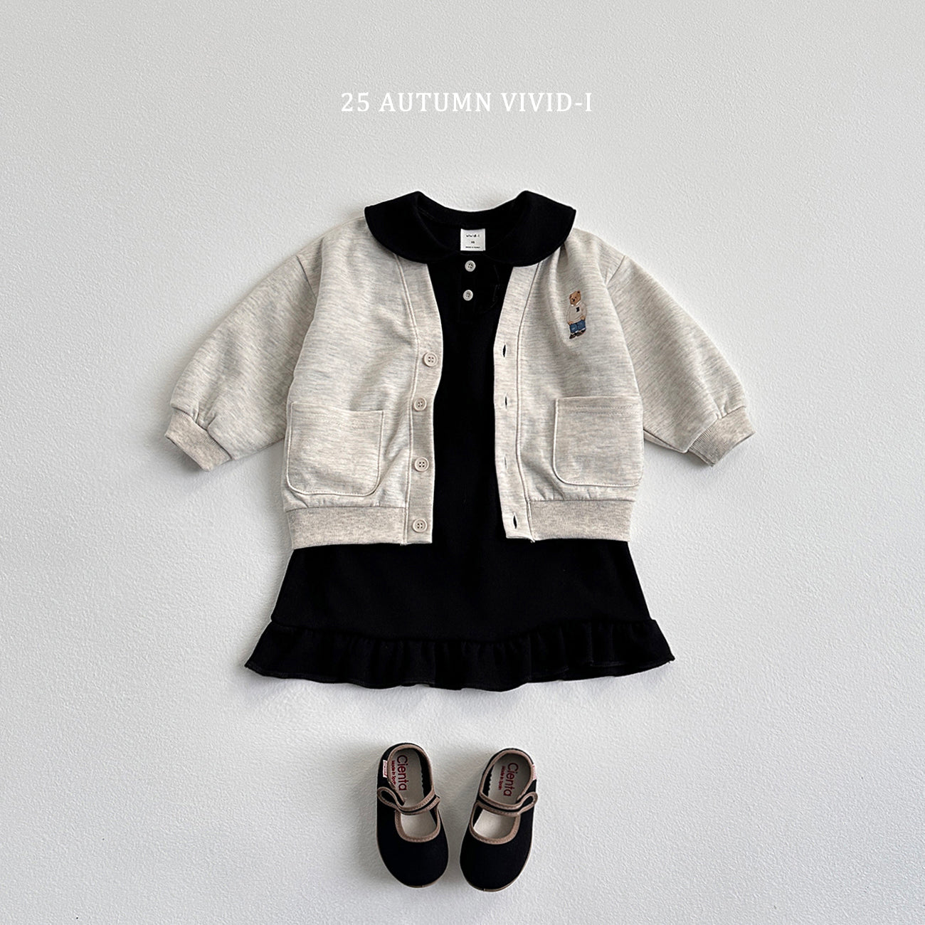 Button Frill Dress
