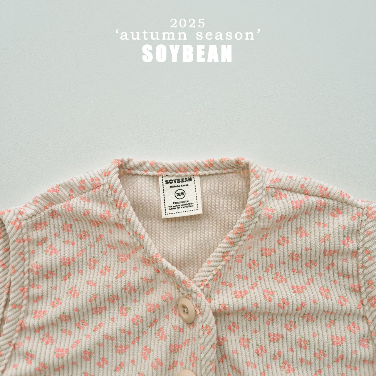 Corduroy Flower Vest