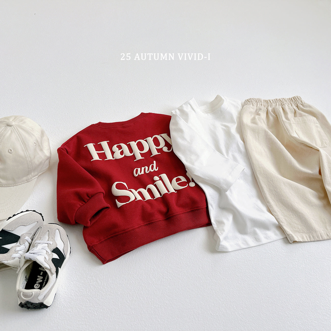 Happy Embossed Sweatshirt