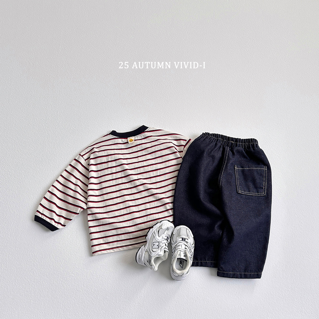 Smile Label Stripe T-shirt