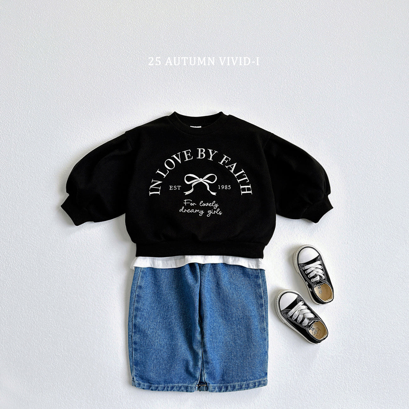 Puff Ribbon Sweatshirt