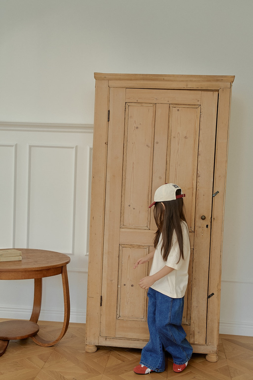 Pleated Denim Pants