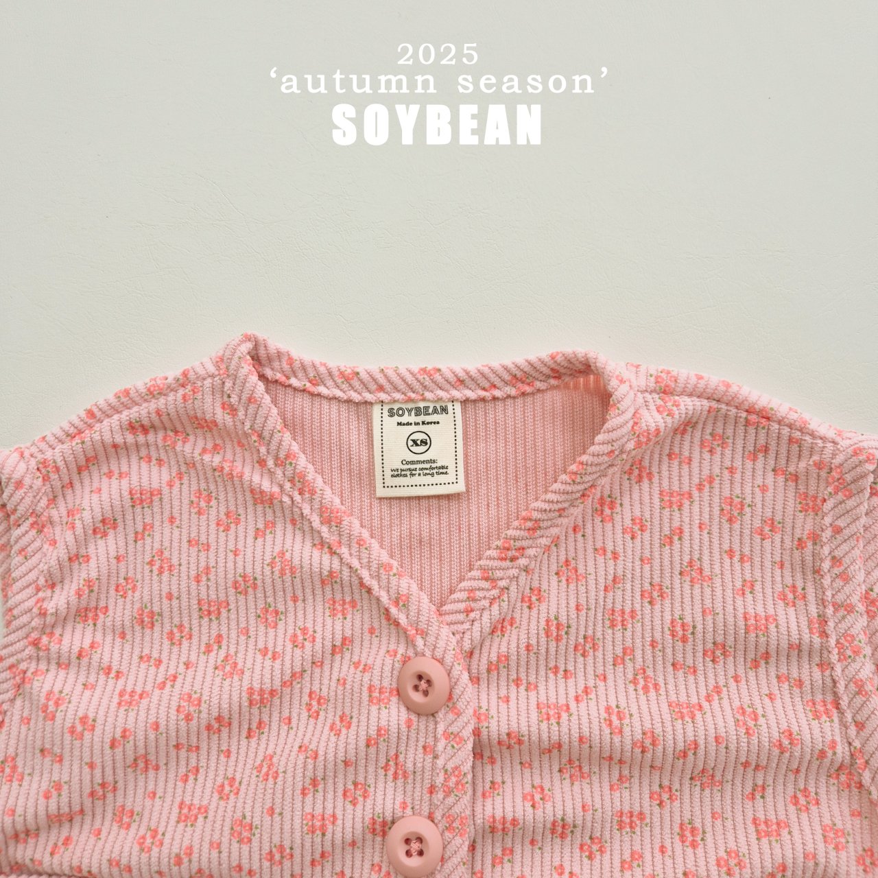 Corduroy Flower Vest