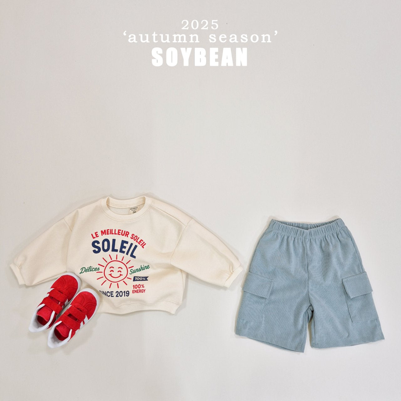 Corduroy Cargo 3/4 Pants