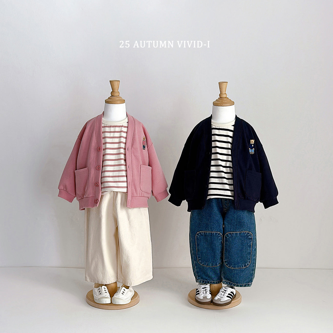 Bear Embroidery Cardigan
