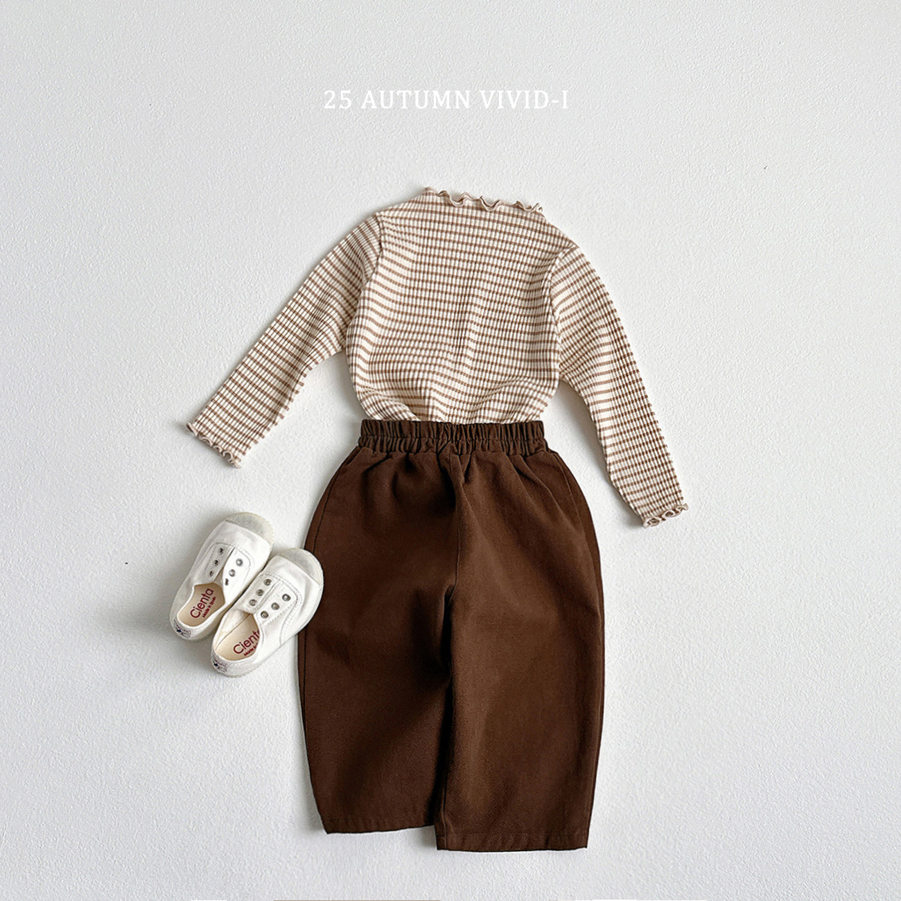Stripe Ribbed Loose-fit T-shirt