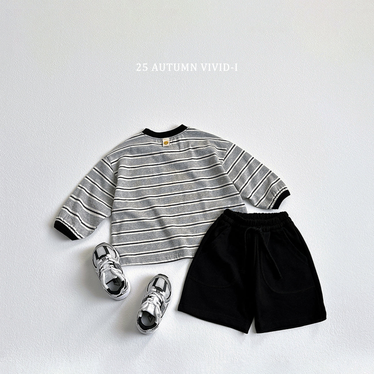 Smile Label Stripe T-shirt