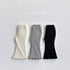 Ribbed Loose-fit Flared Pants