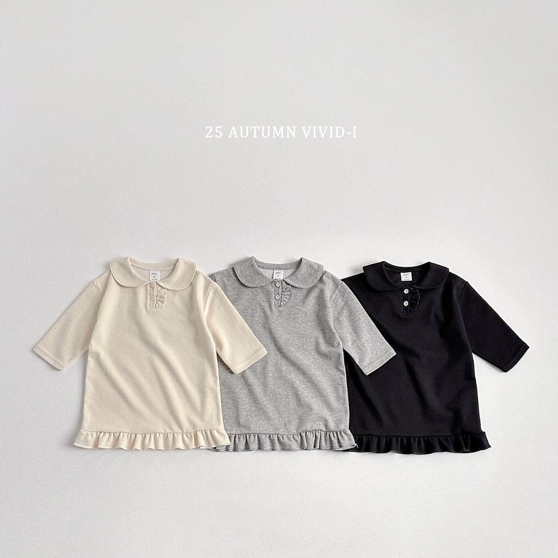 Button Frill Dress