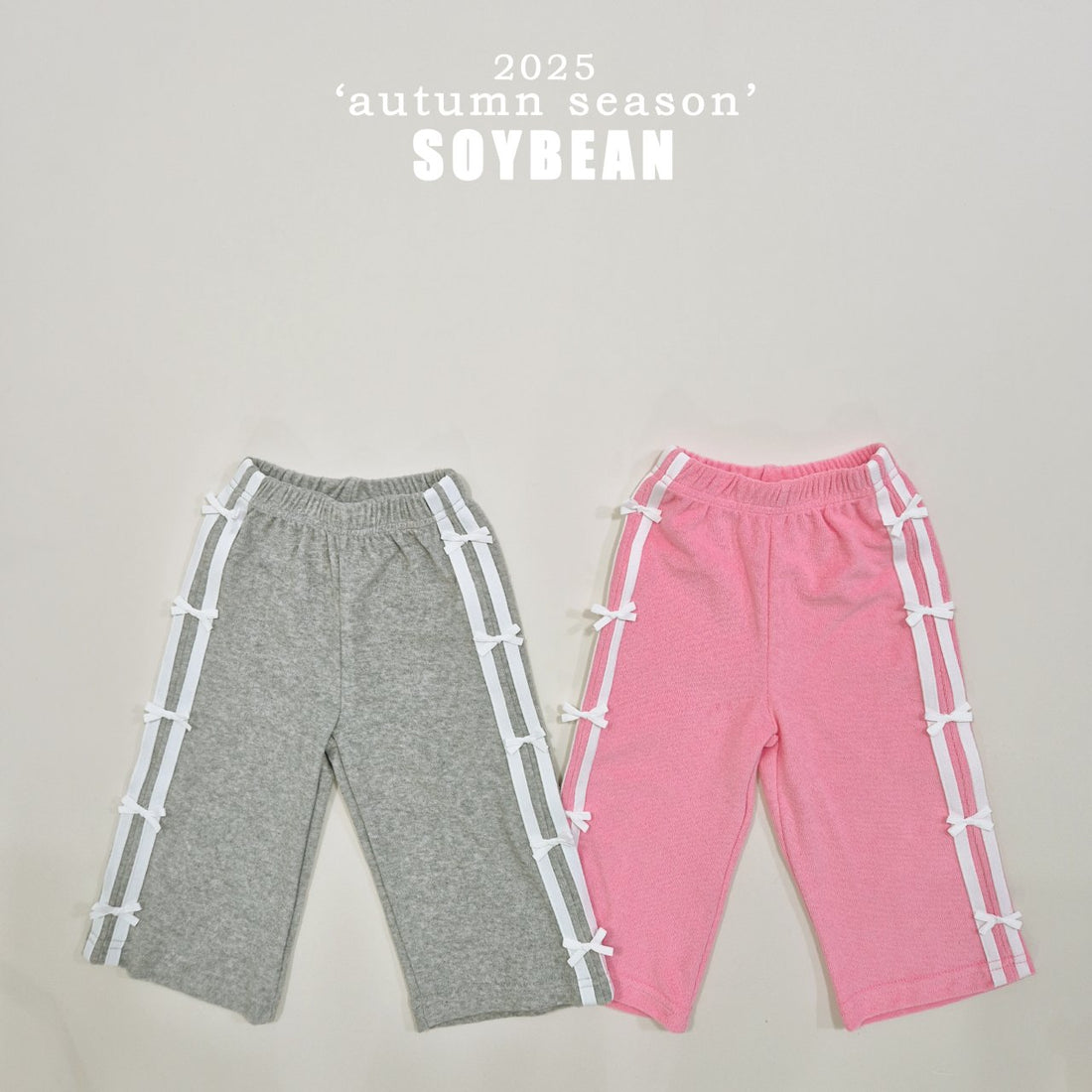 Ribbon Terry Line Pants