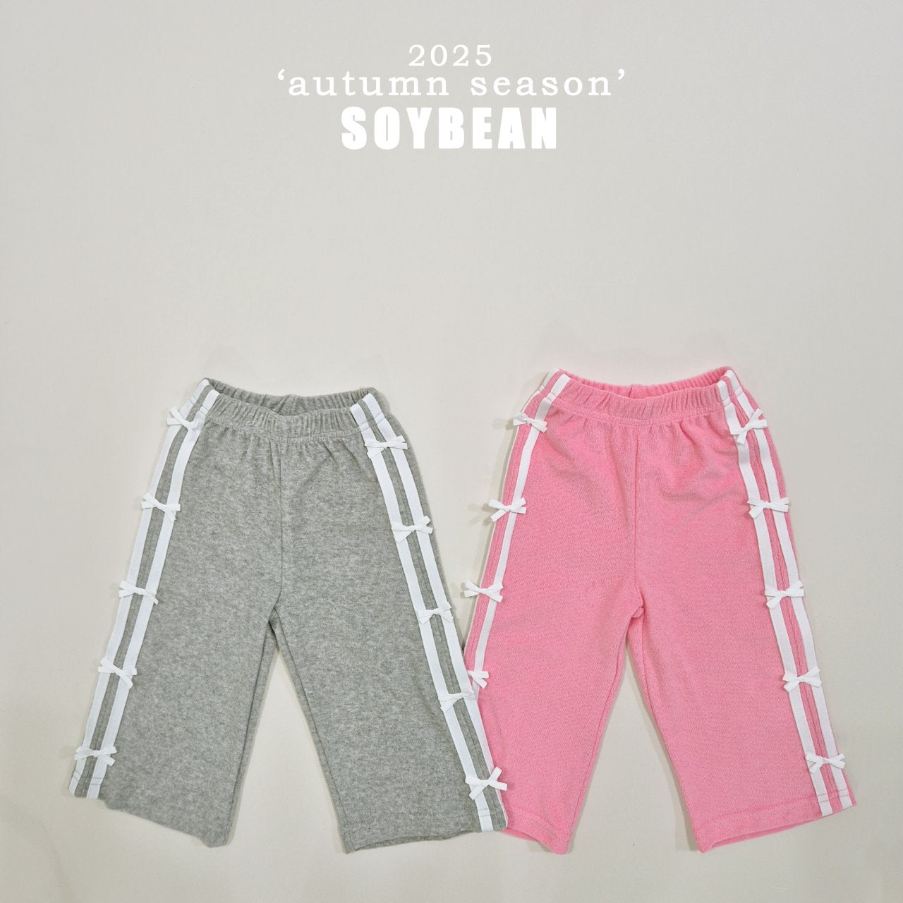 Ribbon Terry Line Pants