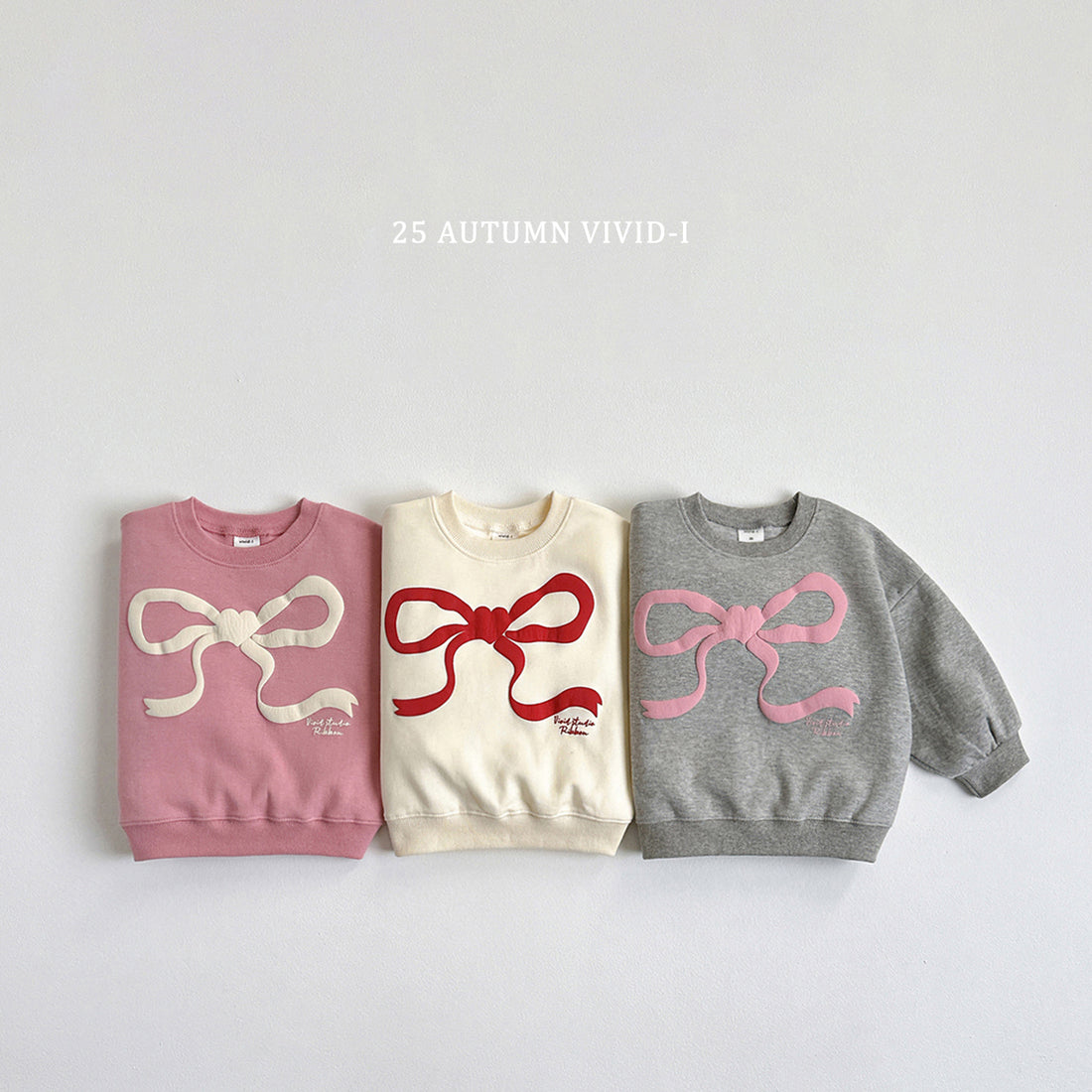 Ribbon Embossed Sweatshirt