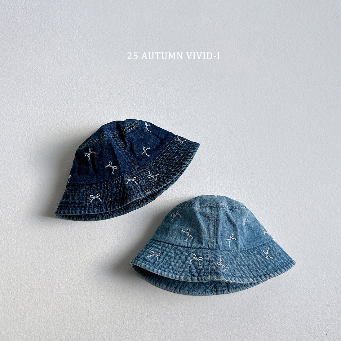 Ribbon Denim Bucket Hat