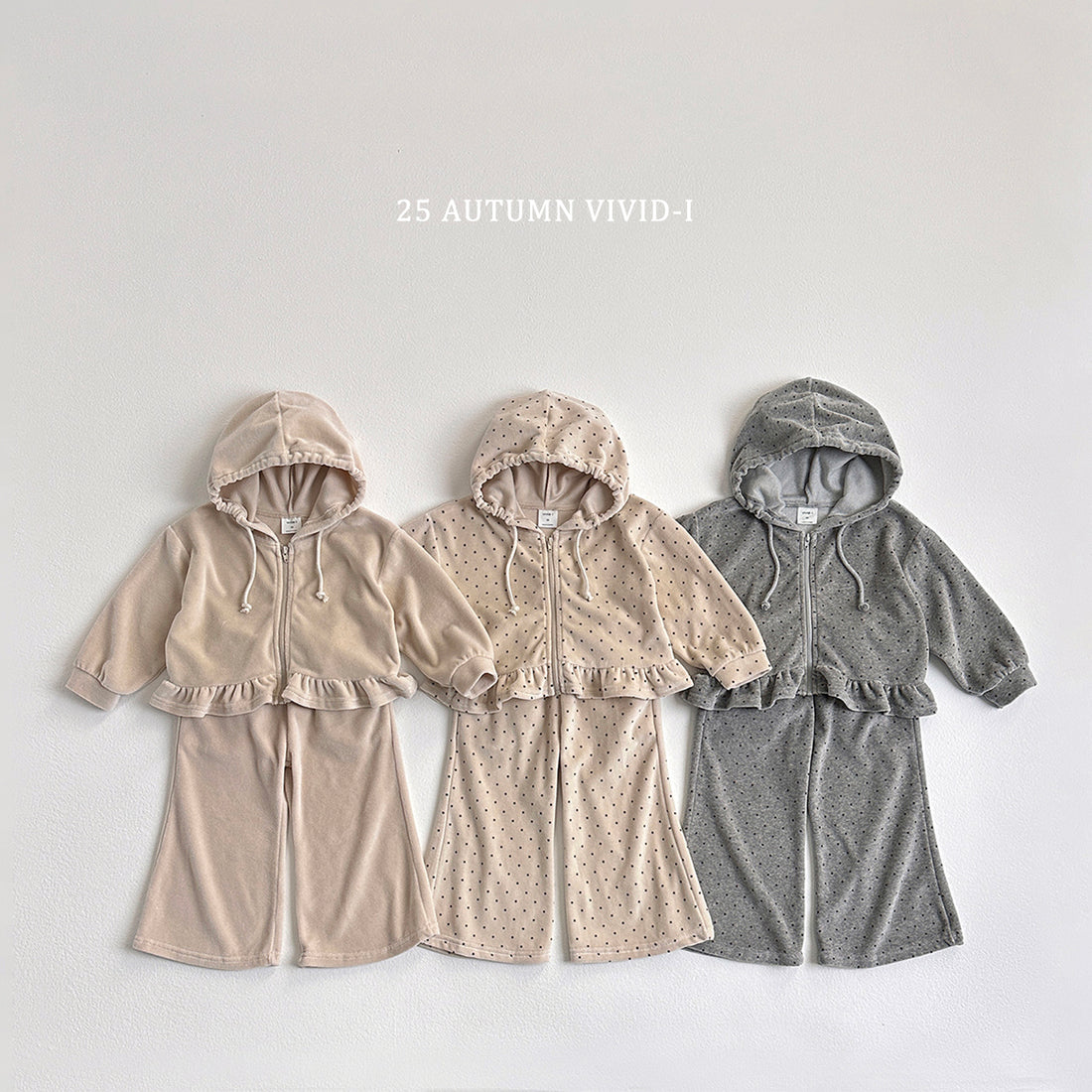 Velour Zip-up Set (Top + Bottom)