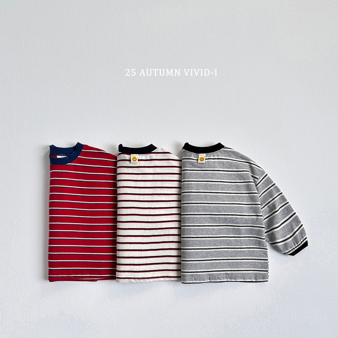 Smile Label Stripe T-shirt