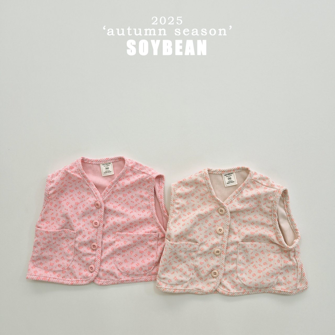 Corduroy Flower Vest