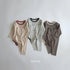 Striped Ribbed Bodysuit Set